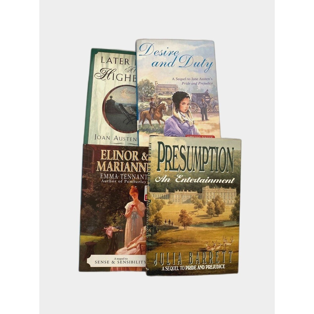 Jane Austen Shadow Novels (4) Sequel Fiction Books Hardcover Pride & Prejudice